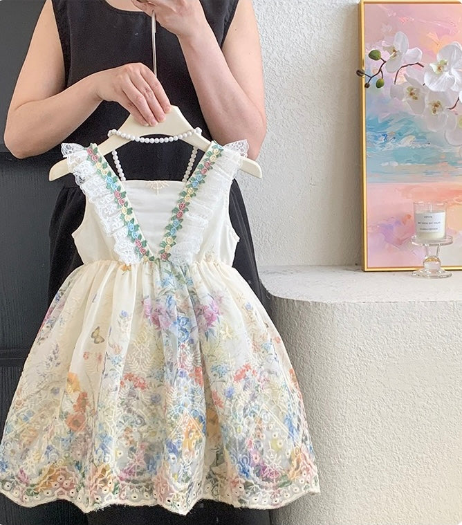 Vintage Garden Embroidered Dress