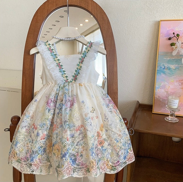 Vintage Garden Embroidered Dress