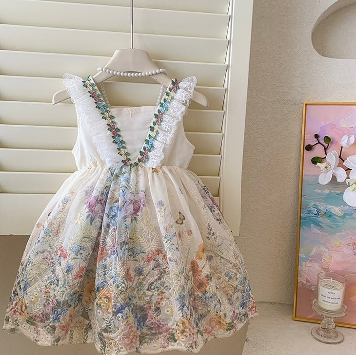 Vintage Garden Embroidered Dress