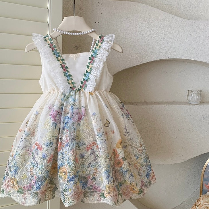 Vintage Garden Embroidered Dress
