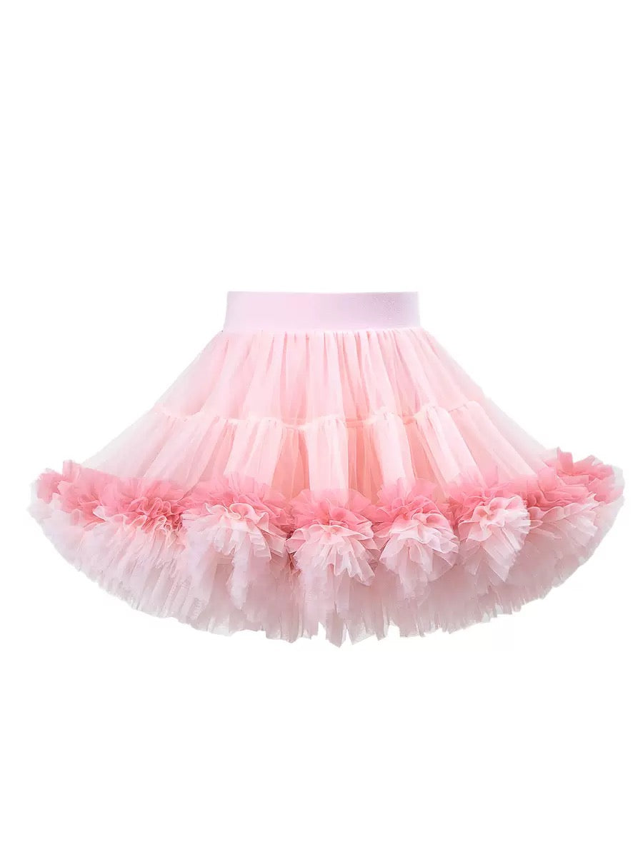 Fluffy Pink Layered Tutu Skirt