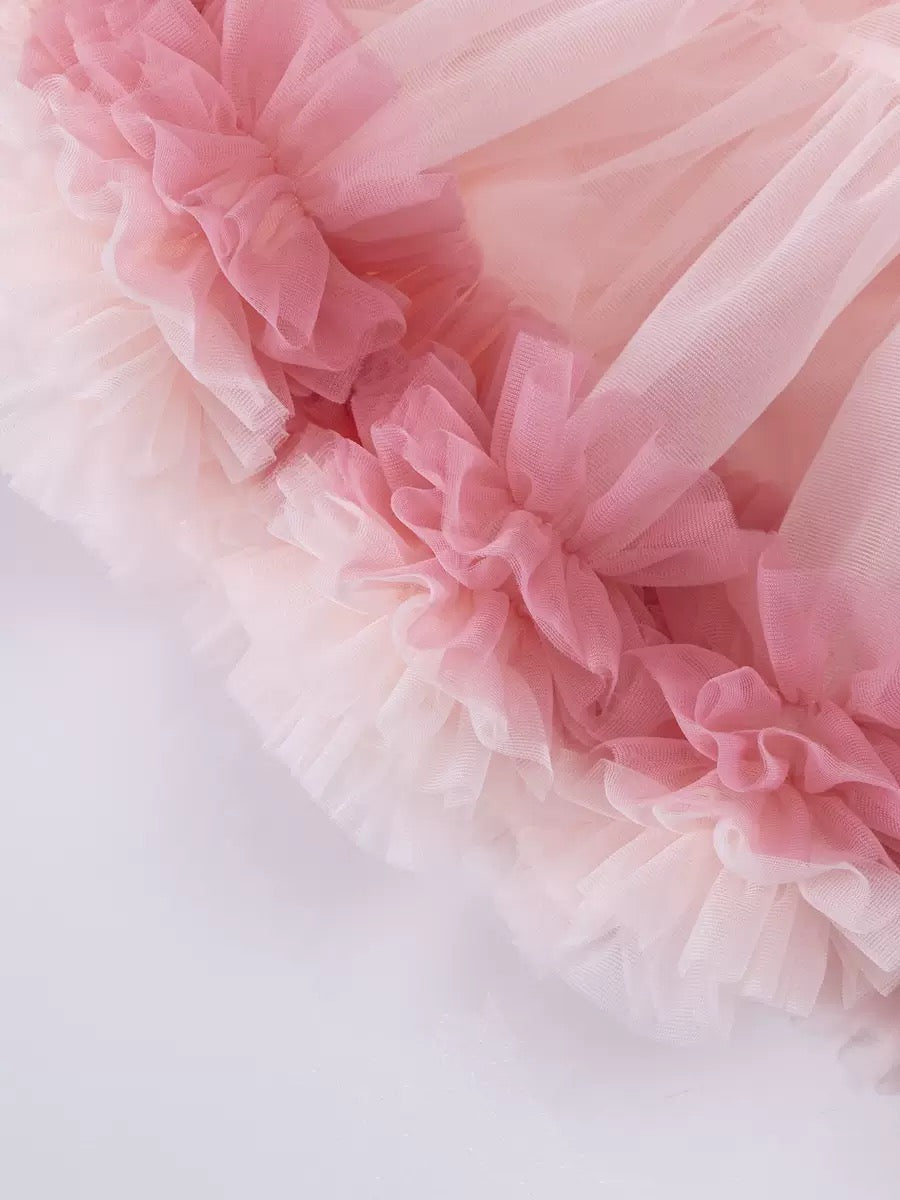 Fluffy Pink Layered Tutu Skirt