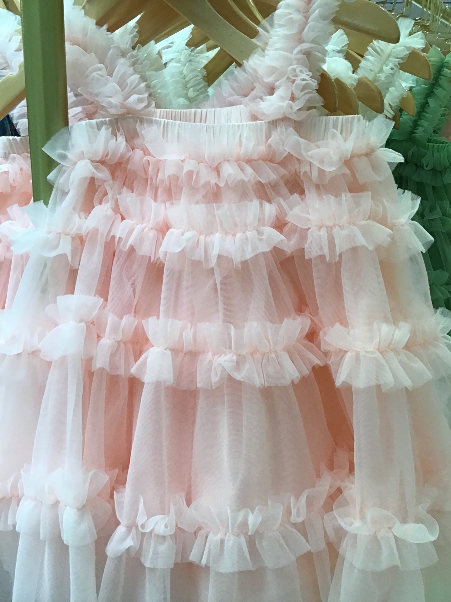 Fairy Cake Tulle Party Kids Princess Dress