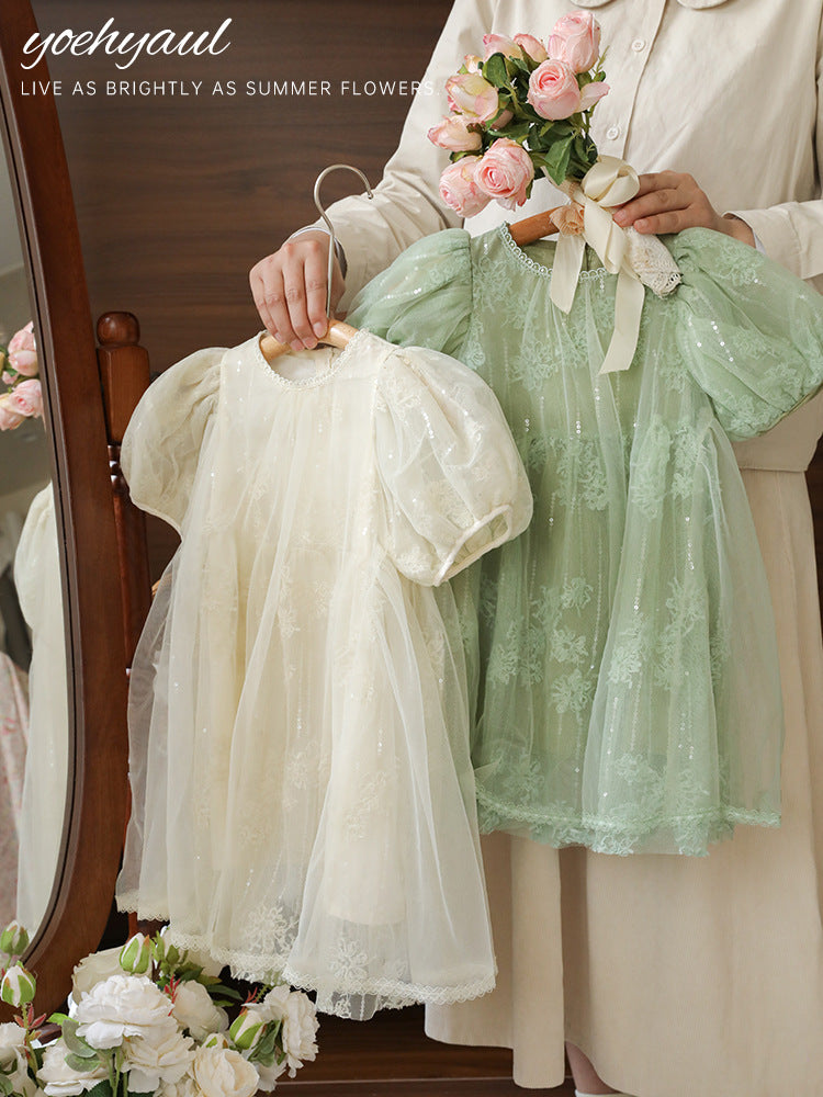 Green Girl Enchanted Meadow Dress