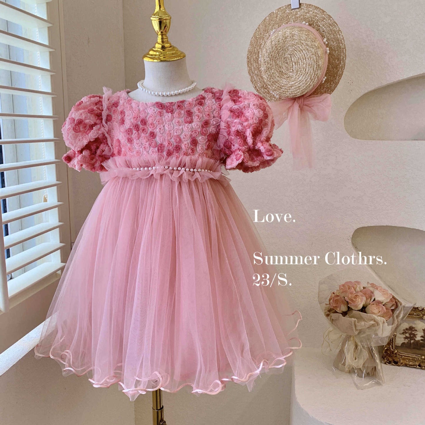 Rosette Dream Tulle Dress