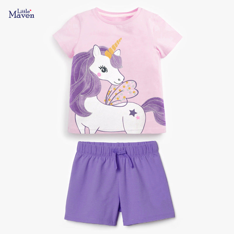 Girl Purple Enchanted Unicorn Set