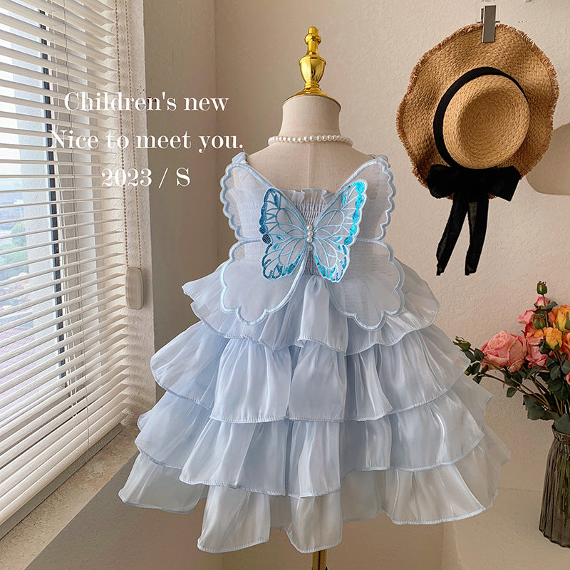 Ivory Butterfly Princess Dress