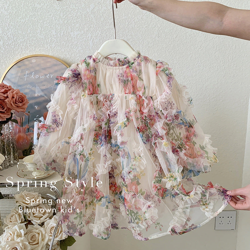 Spring Blossom Girl Floral Dress
