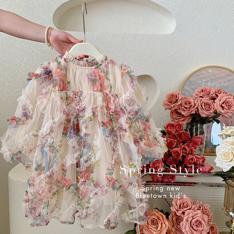 Spring Blossom Girl Floral Dress