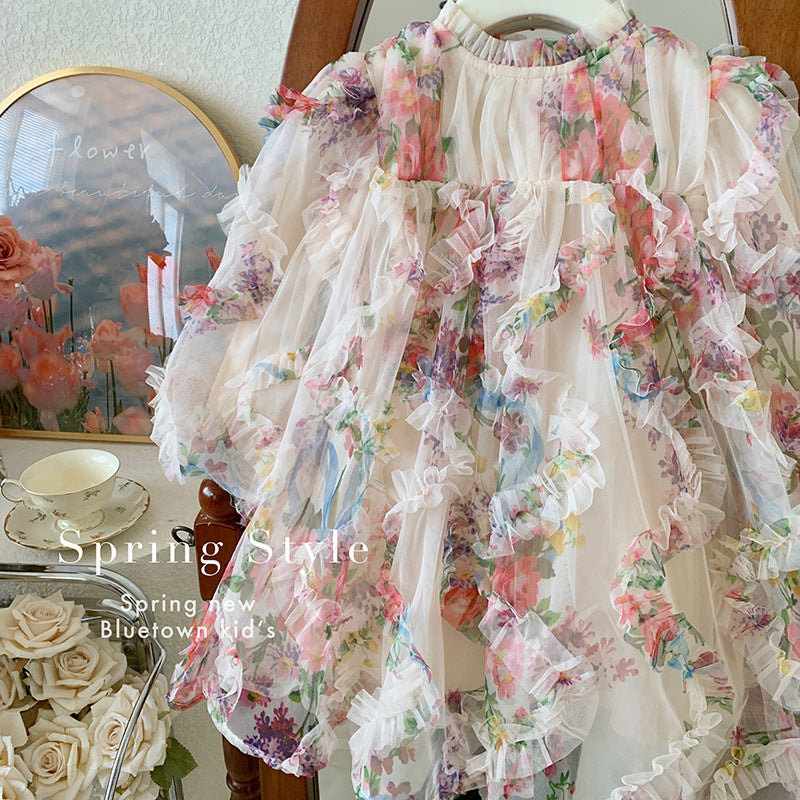 Spring Blossom Girl Floral Dress