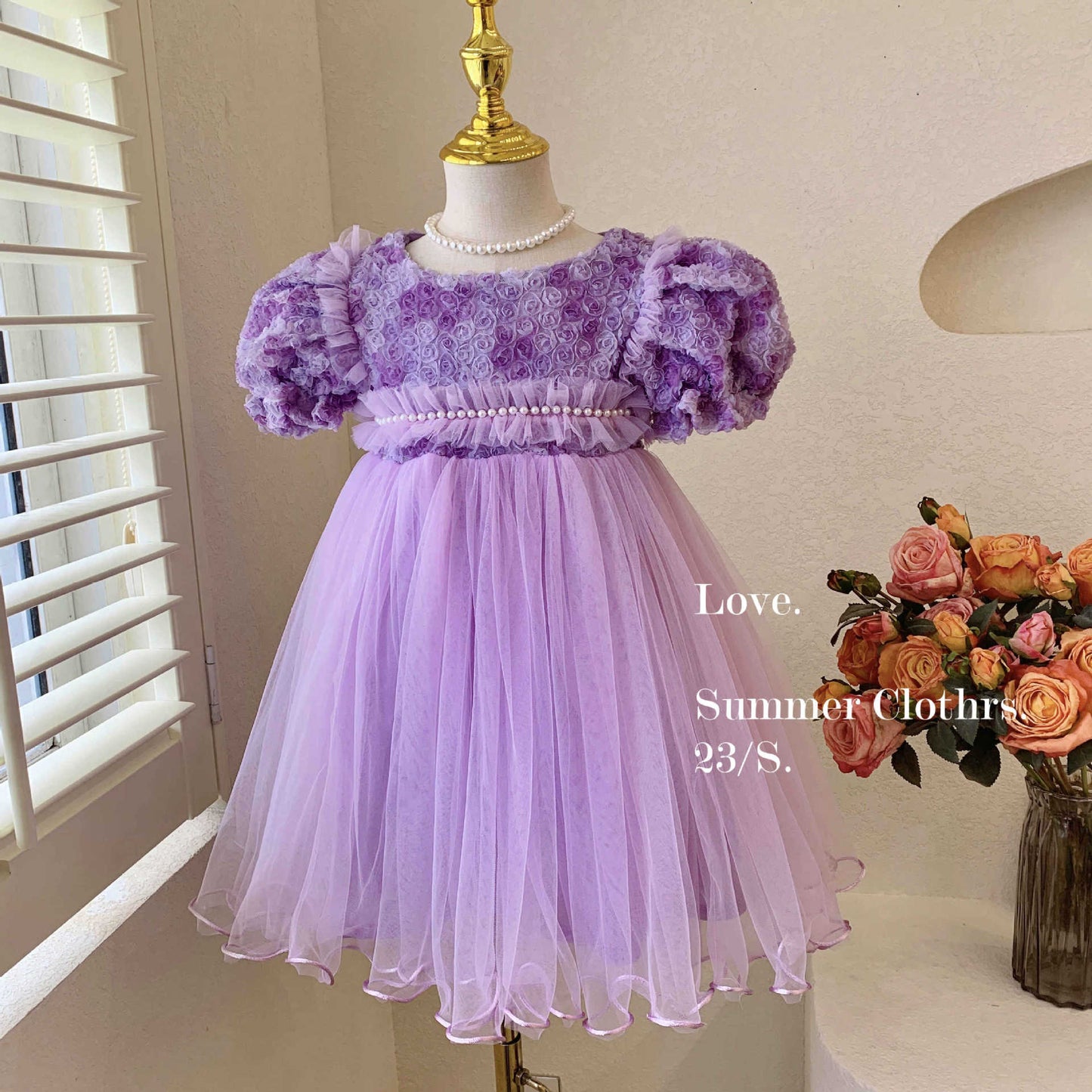 Rosette Dream Tulle Dress