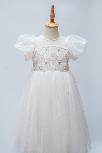 Celestial Dream White Tulle Party Dress