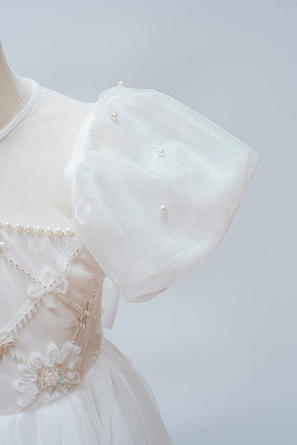Celestial Dream White Tulle Party Dress