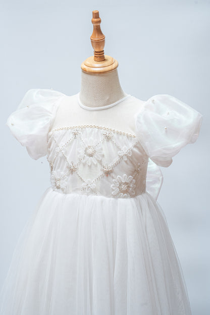Celestial Dream White Tulle Party Dress
