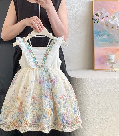 Vintage Garden Embroidered Dress