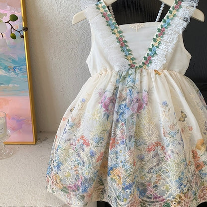 Vintage Garden Embroidered Dress