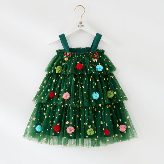 Christmas Tree Tulle Dress