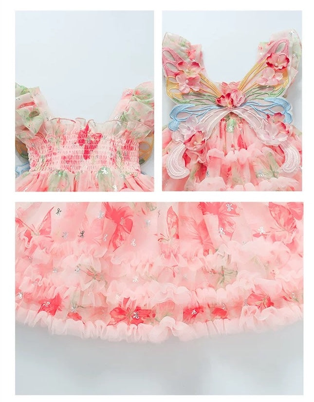 Pink Butterfly Garden Dress