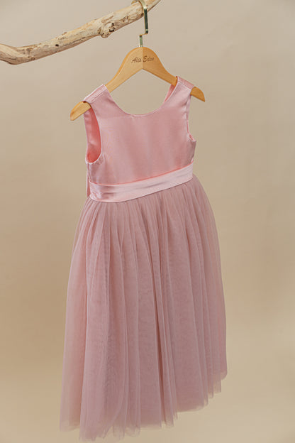 Pink Ball Gown Princess Lace Flower Girl Dresses