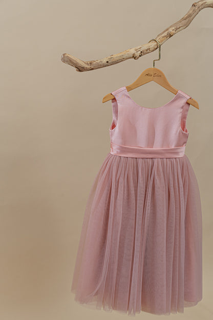Pink Ball Gown Princess Lace Flower Girl Dresses