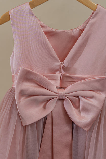 Pink Ball Gown Princess Lace Flower Girl Dresses