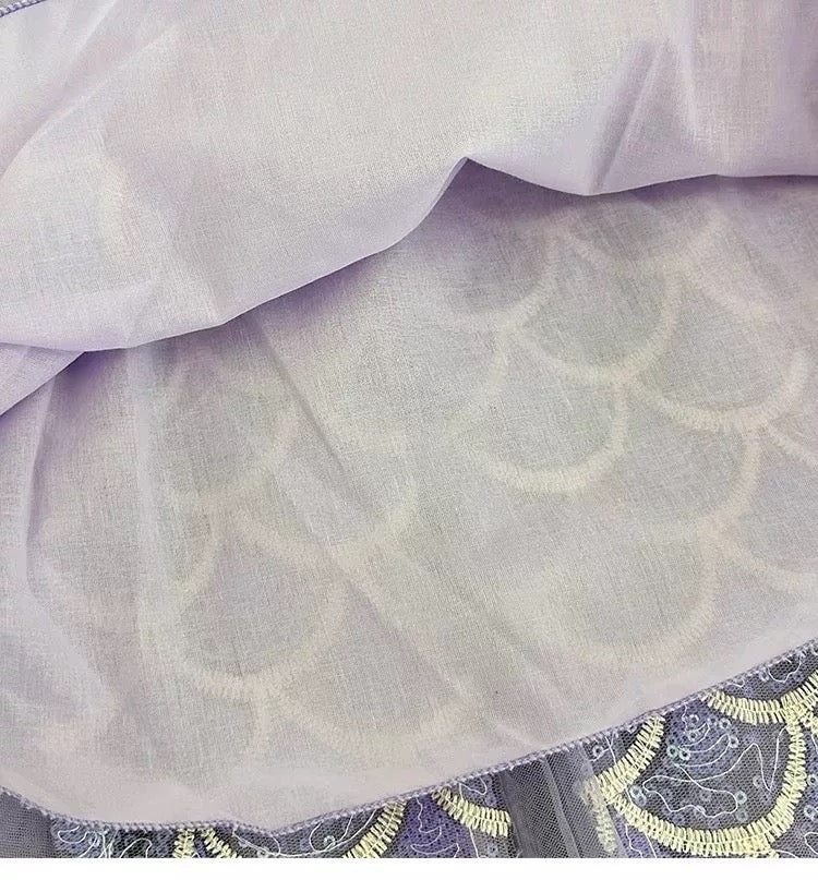 Sparkling Mermaid Tulle Dress with Bow