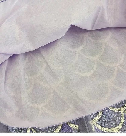 Sparkling Mermaid Tulle Dress with Bow