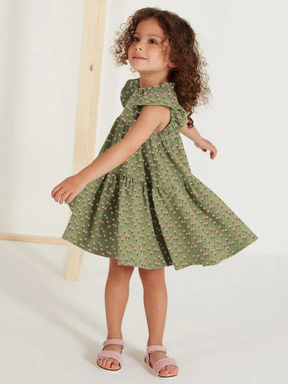 Green Meadow Floral Dress