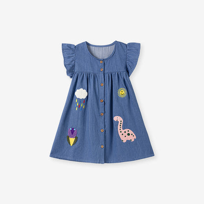 Dino Adventure Denim Dress