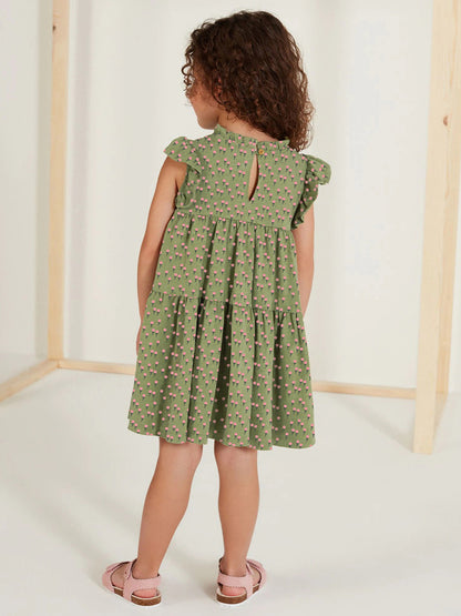 Green Meadow Floral Dress