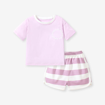 Lavender Stripes Set