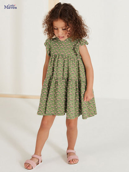 Green Meadow Floral Dress