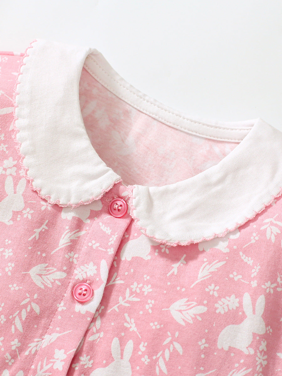 Pink Bunny Print Dress