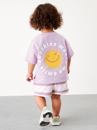 Lavender Stripes Set