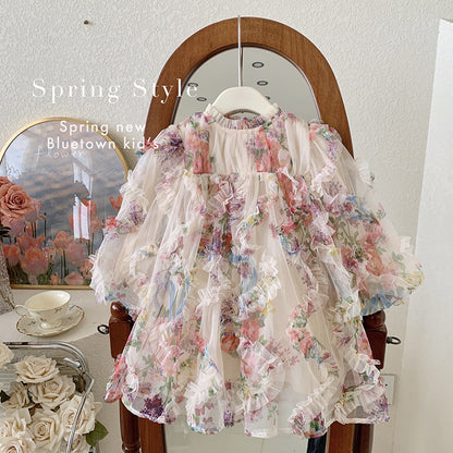 Spring Blossom Girl Floral Dress