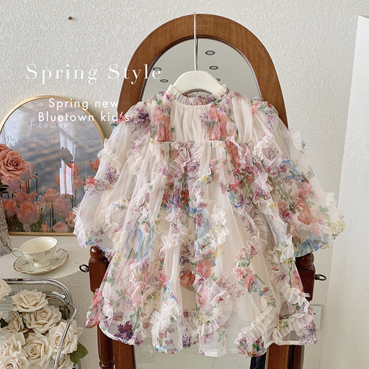 Spring Blossom Girl Floral Dress