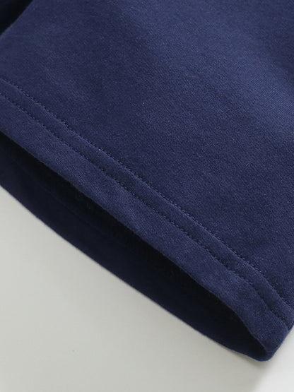 Aqua Polo Shirt and Navy Shorts Boy Set