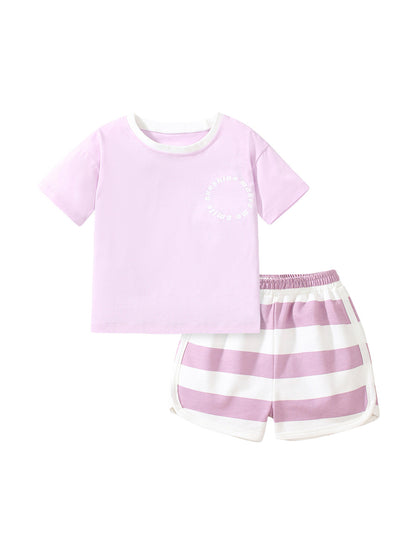 Lavender Stripes Set