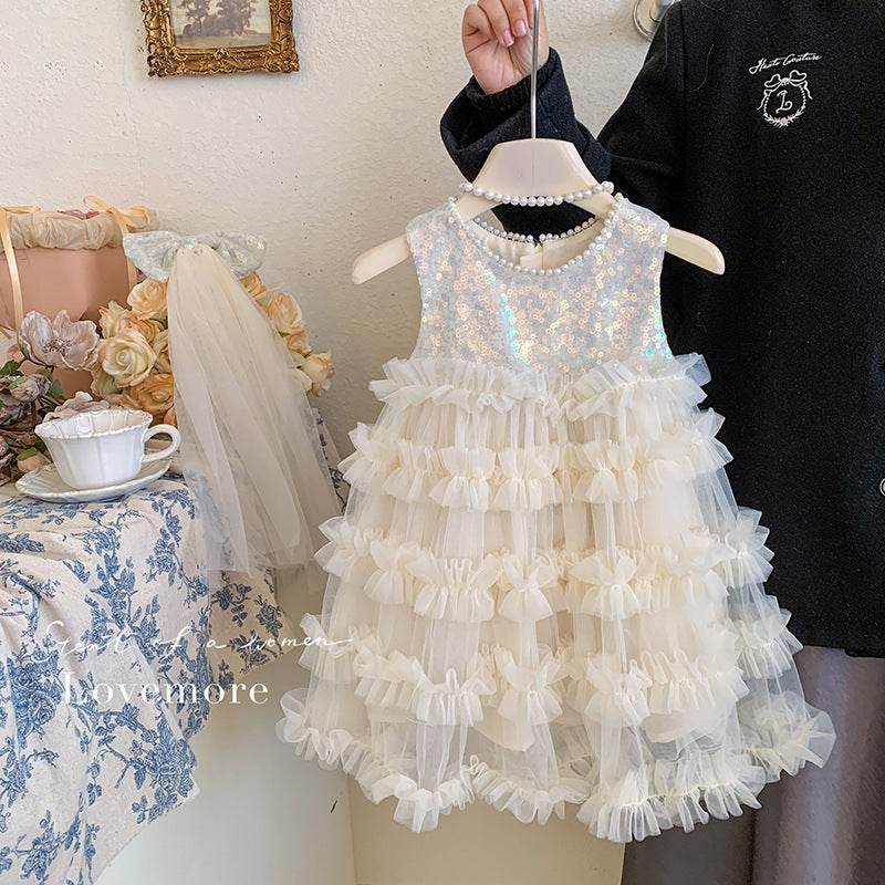Sequins Girl Starlight Tulle Dress