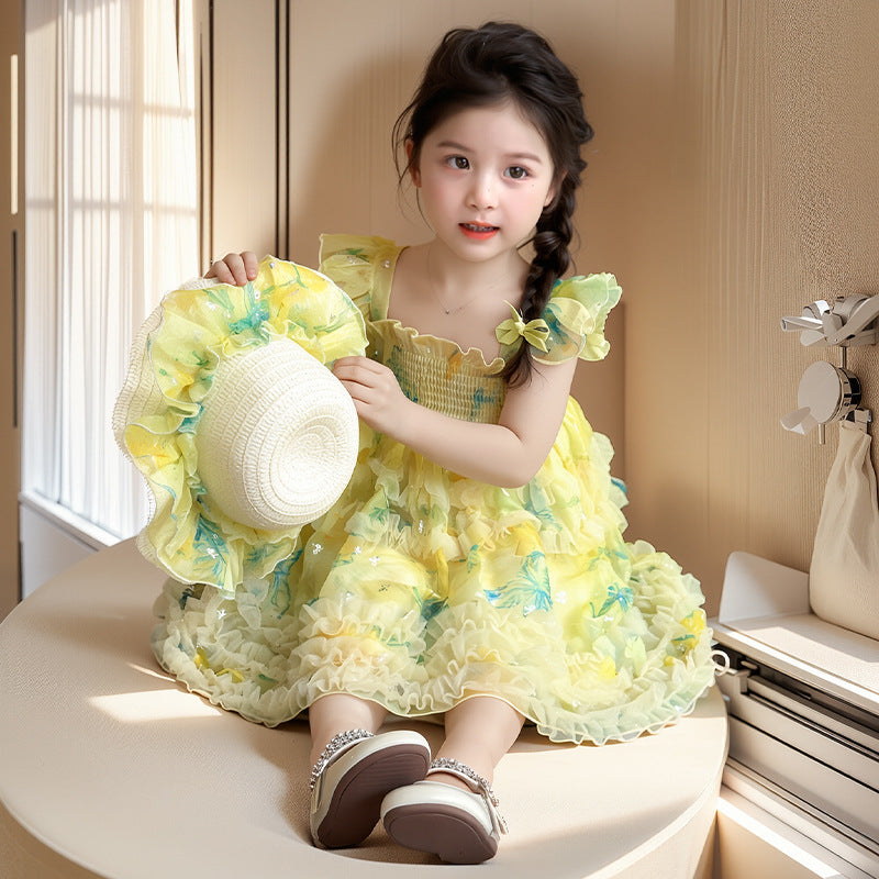 Pink Butterfly Garden Dress