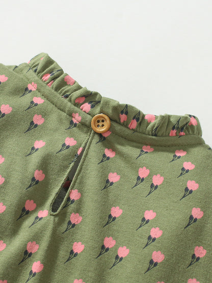 Green Meadow Floral Dress
