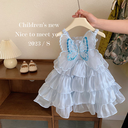 Ivory Butterfly Princess Dress