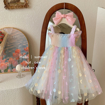 Rainbow Tulle Enchanted Butterfly Fairy Dres