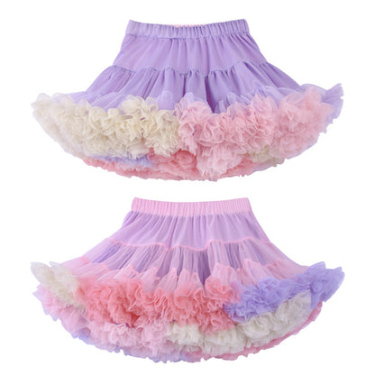 Tutu Skirt Girls Party Tulle Birthday Party Dress Dance Performance