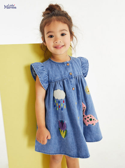 Dino Adventure Denim Dress
