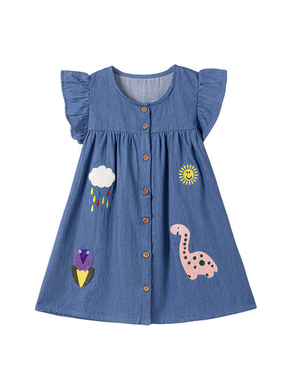 Dino Adventure Denim Dress