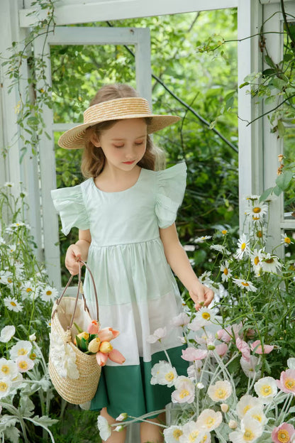 Sweet Meadow Multi-Color Casual Girl Dress